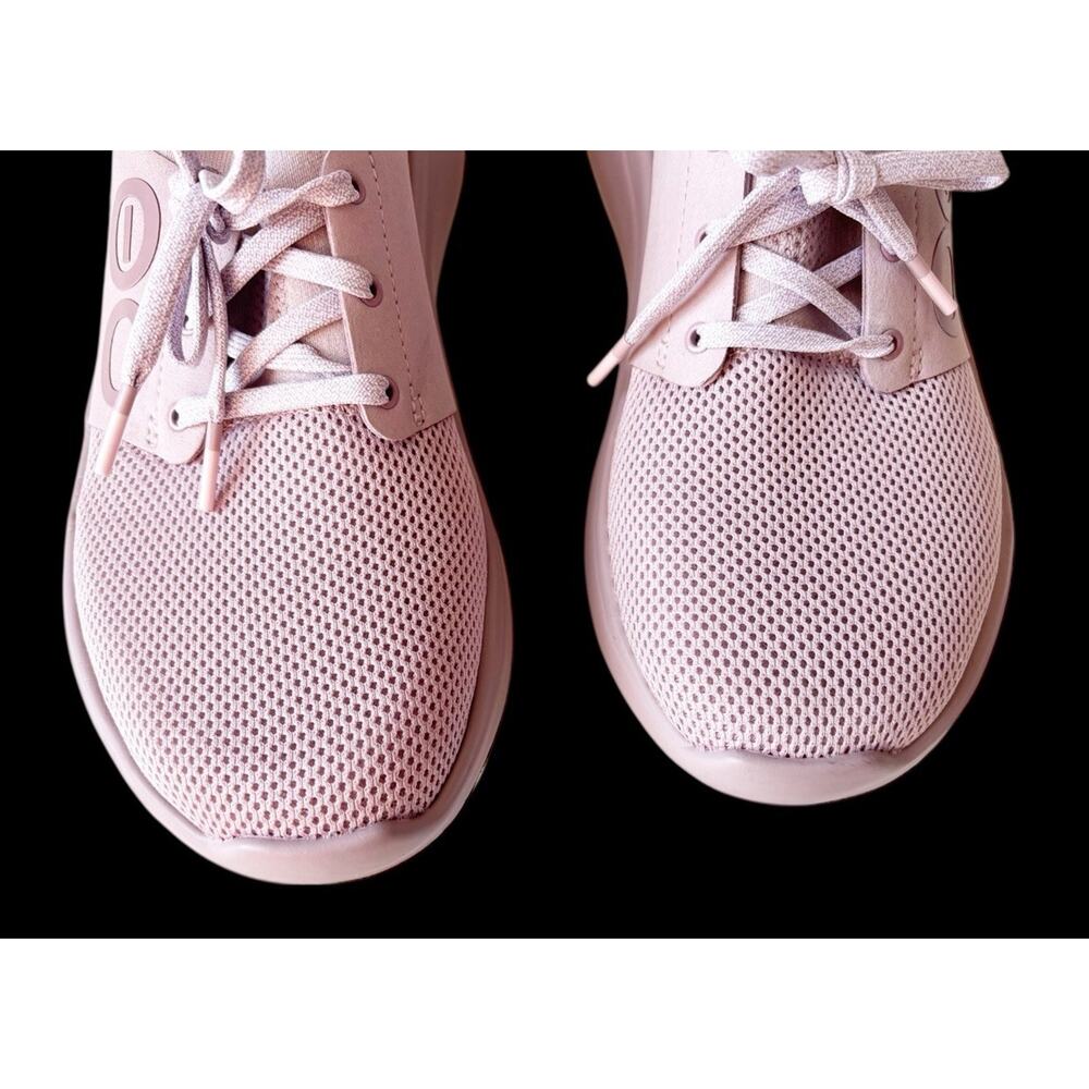Oofos Women’s Oomy Stride Athletic Recovery Shoe 9 Sneaker Stardust White Pink - Picture 4 of 7